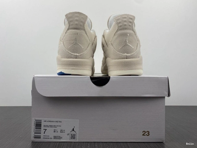 Bmlin Jordan 4 Retro Blank Canvas DQ4909-100 (W) 0718